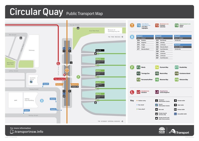 Town Hall Station Map