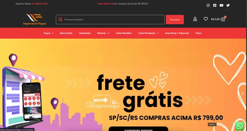 Imperatriz Fogos - Loja Virtual de Fogos de Artifício