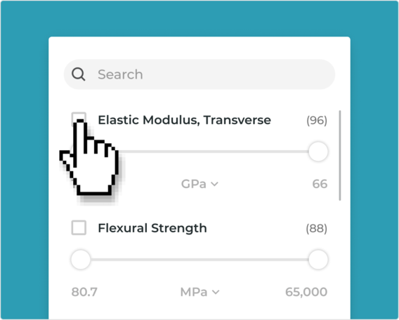 Knowde lets you focus on physical, mechanical, and electrical parameters required to satisfy your unique application