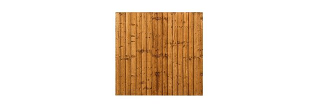 Treated Brown Feather Edge Fence Panel (W) 1828mm (H) 1800mm