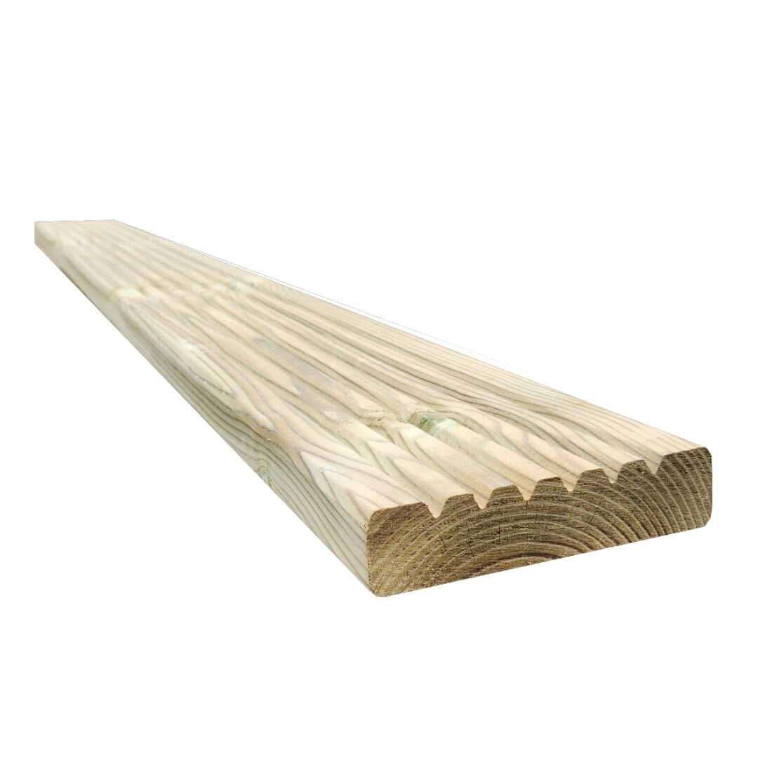 Snowdon Timber Treated Decking Board (T) 28mm (W) 120mm (L) 2.4m 