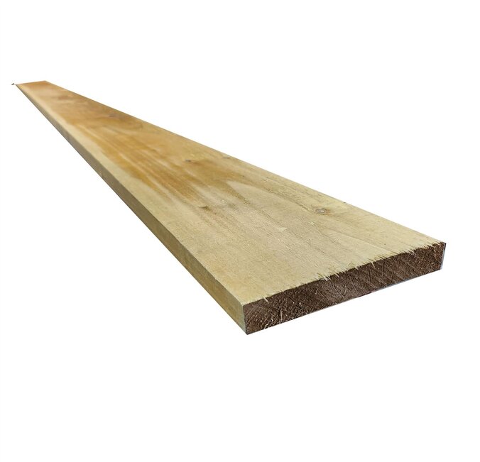 Treated 6x1" Gravel Board (T) 22mm (W) 150mm (L) 2.4m 