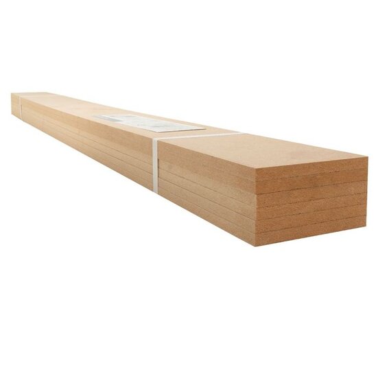 Snowdon Timber MDF Shaker Wall Panelling Kit (T) 9mm (W) 100mm (L) 1220mm