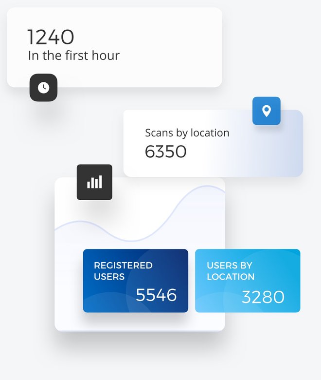 IDION Events hospitality event management platform interface built with React Native