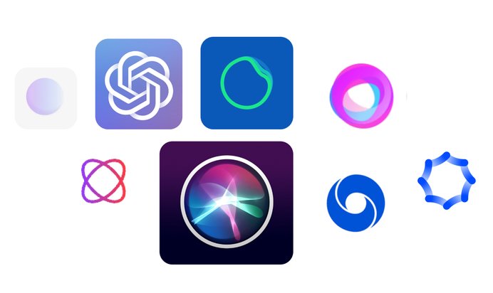 Compilation of orb and crystal ball AI iconography