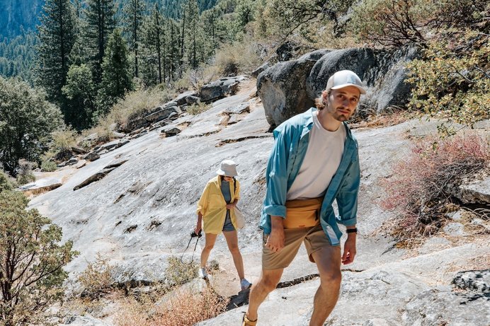 Sasha Sivchenko hiking in Yosemite National Park