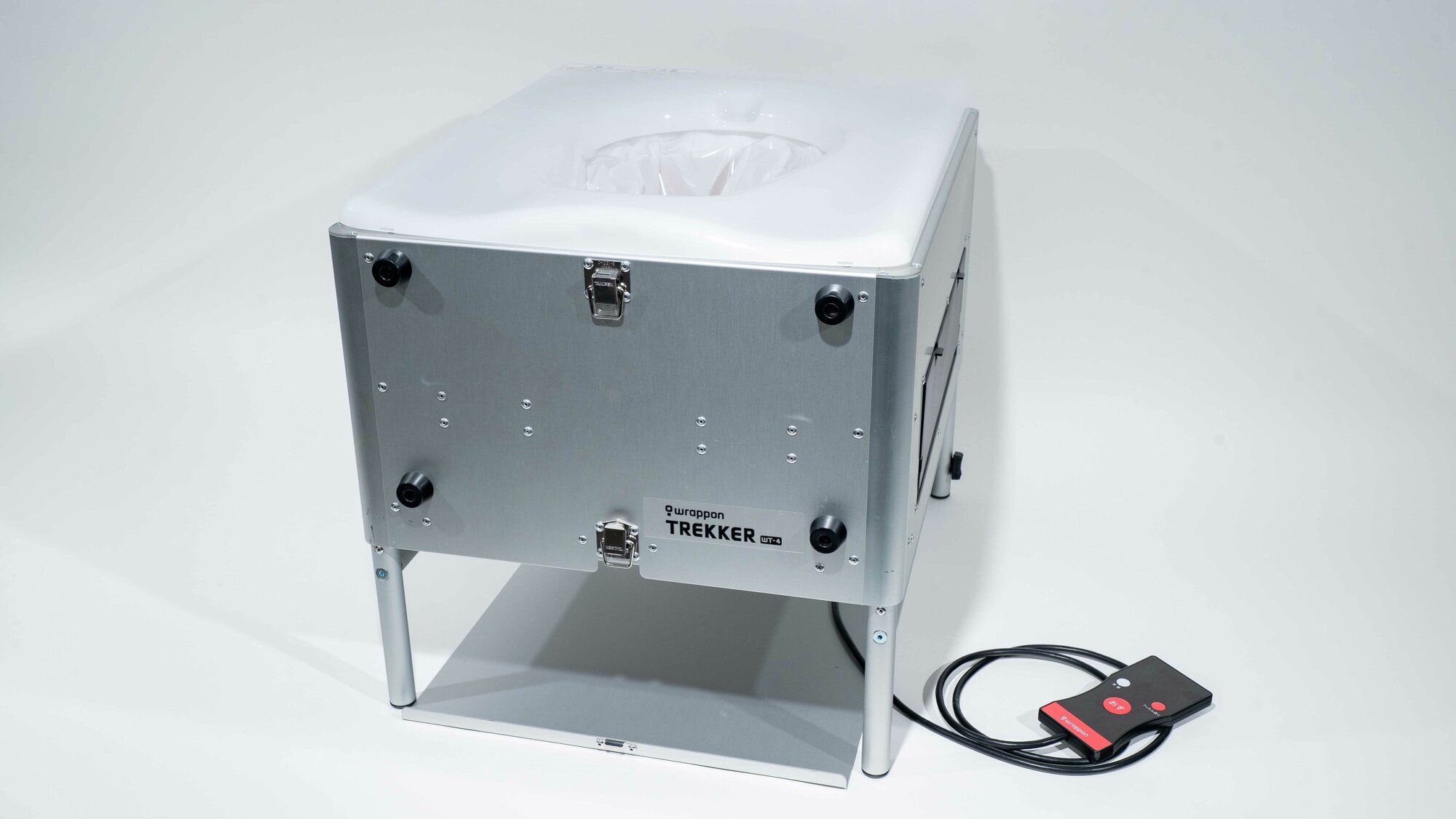 Dry flush camping toilet system with innovative waste sealing technology
