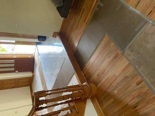 Hardwood floors protected during a residential move