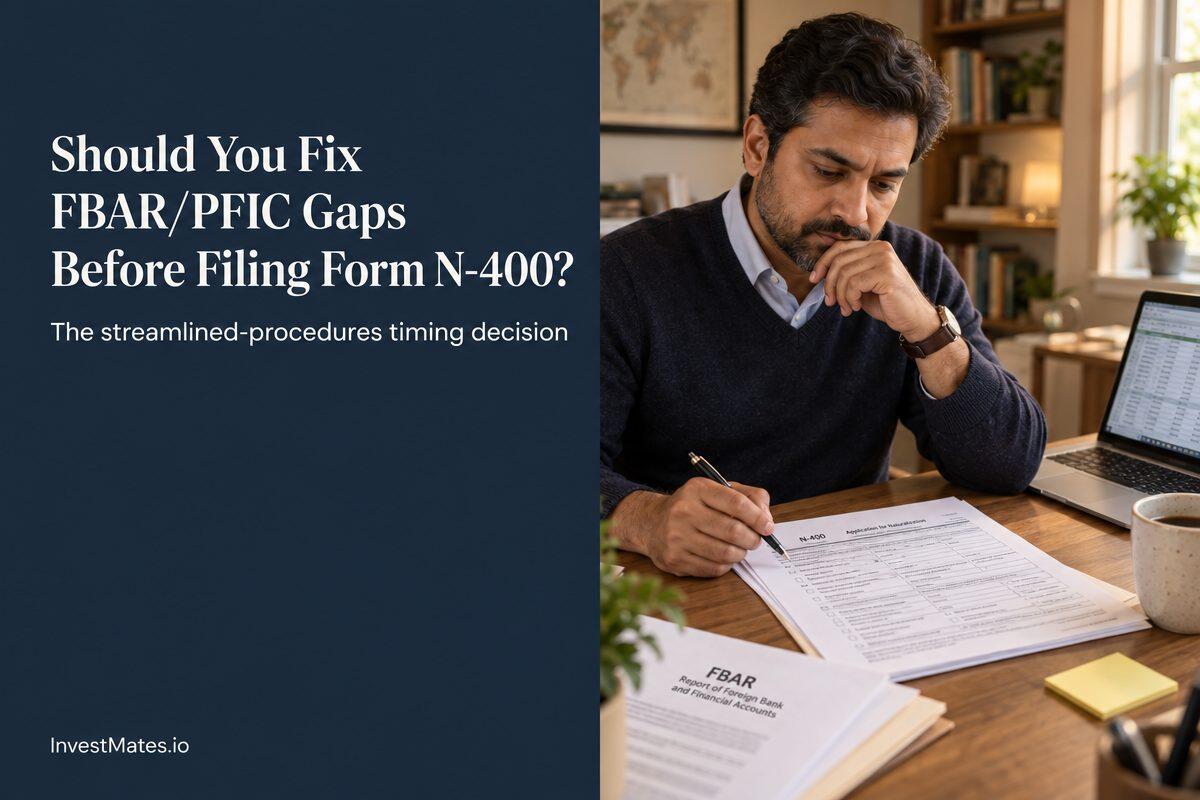 Should NRIs use streamlined foreign offshore procedures before filing Form N-400?