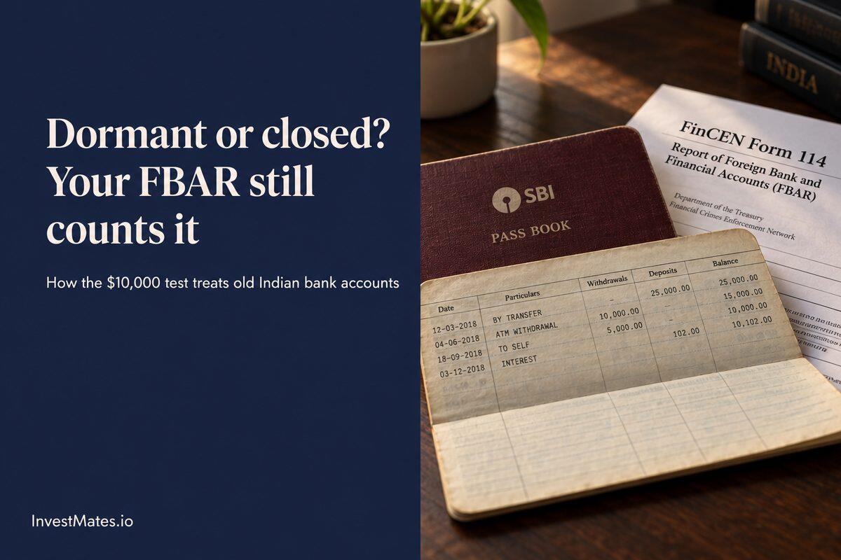 Does a dormant or closed NRI bank account go on your FBAR?