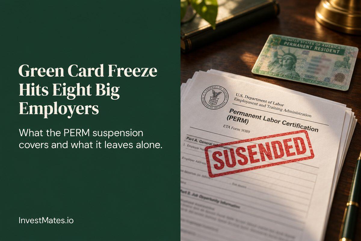 Green Card Suspension: Infosys, TCS, 6 More Barred from PERM 