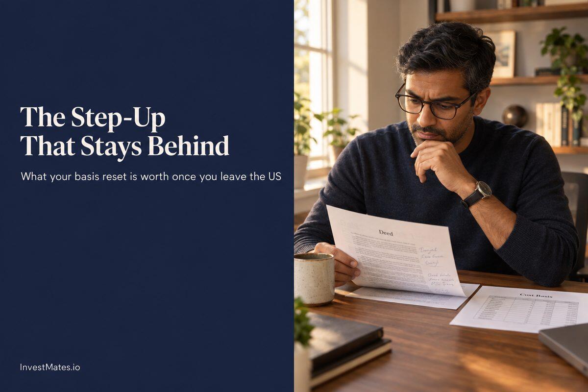 Community property step-up in basis before you leave the US