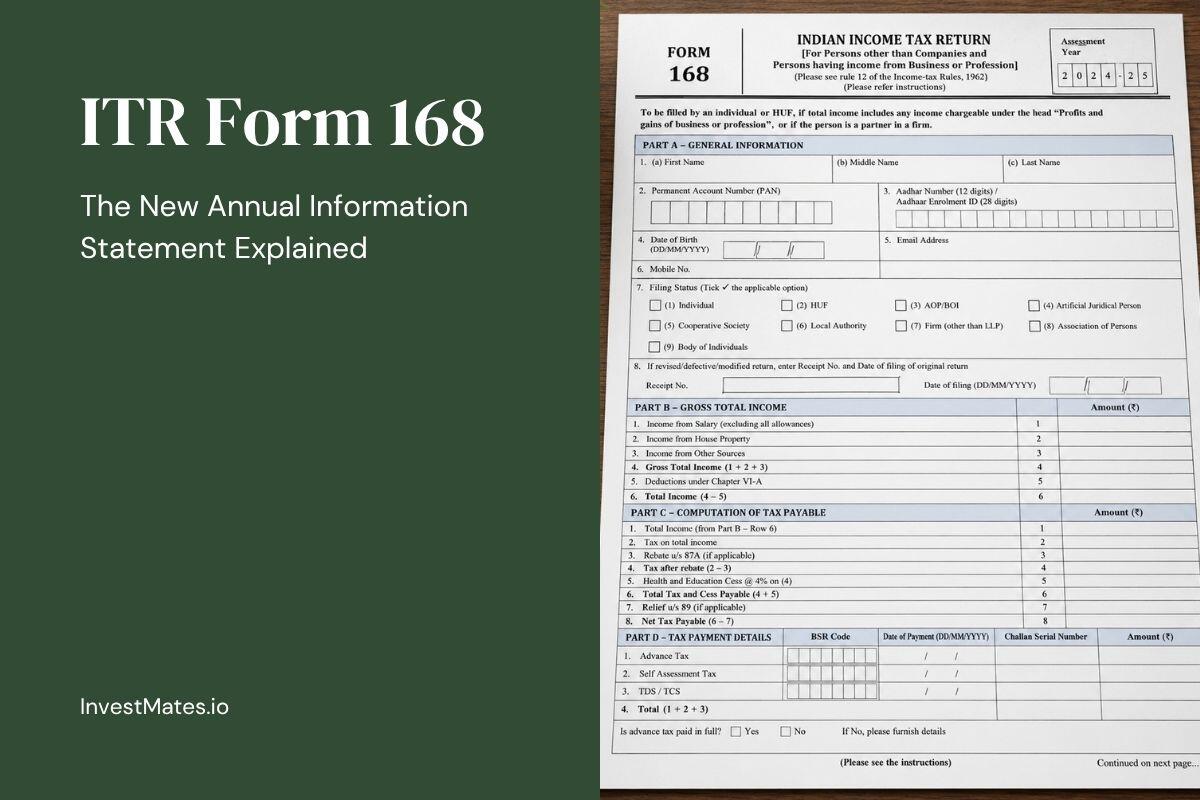 What is new ITR Form 168? Everything You Need to Know!
