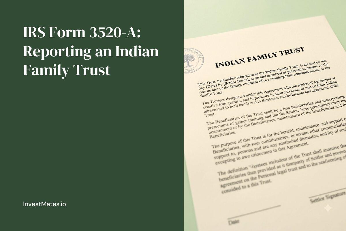 IRS Form 3520-A: Reporting an Indian Family Trust