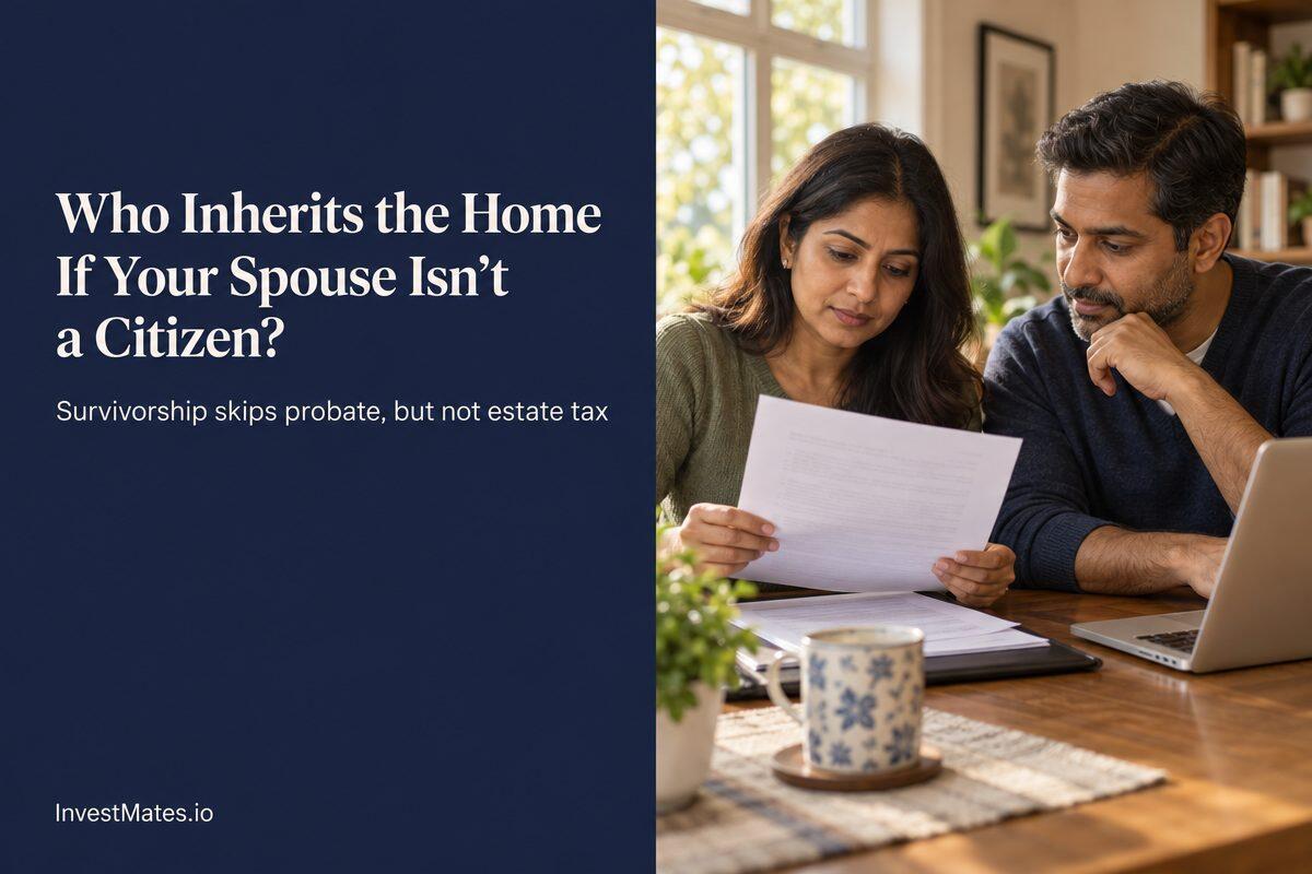 Community property survivorship rights for NRI couples