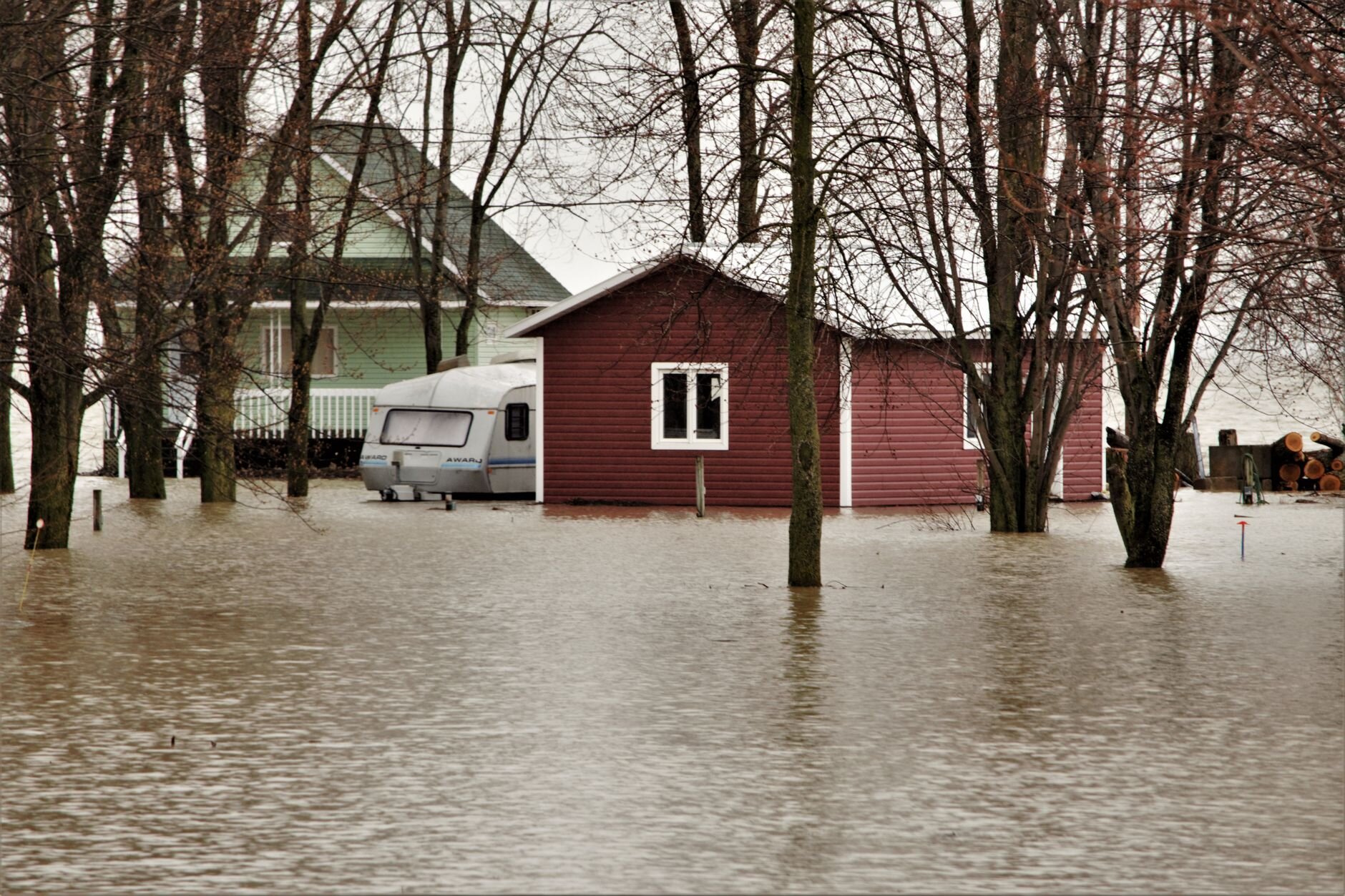 flooded home