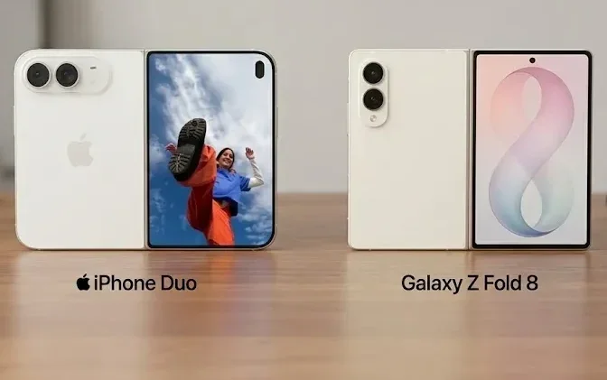 Iphone duo vs Galaxy Zold 8