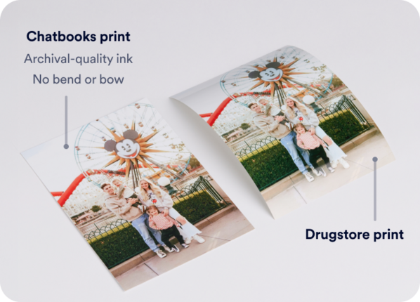 Chatbooks print compared to drugstore print