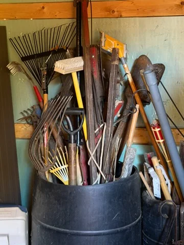 Rakes and garden tools