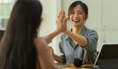 high five