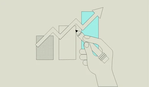 Bar graph illustration demonstrating campaign growth on Quantcast