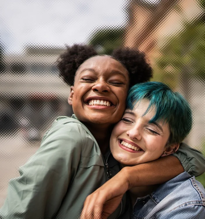 Hugging young