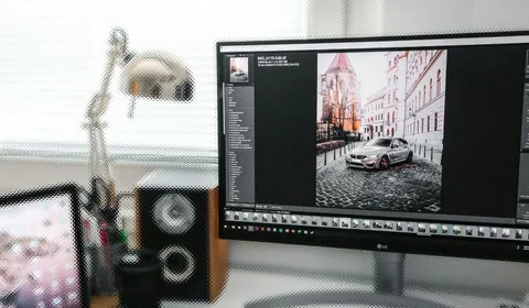 computer image with photo editing software