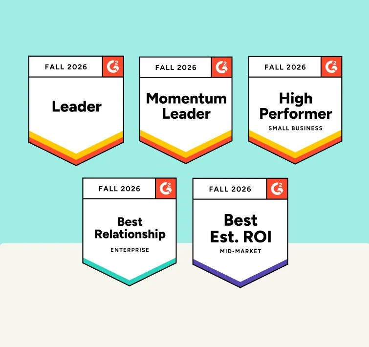 Fall G2 badges for Quantcast