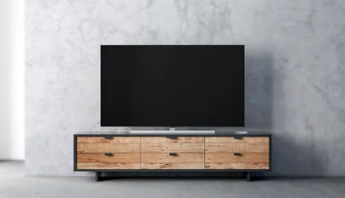 tv on stand
