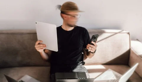 blurred head