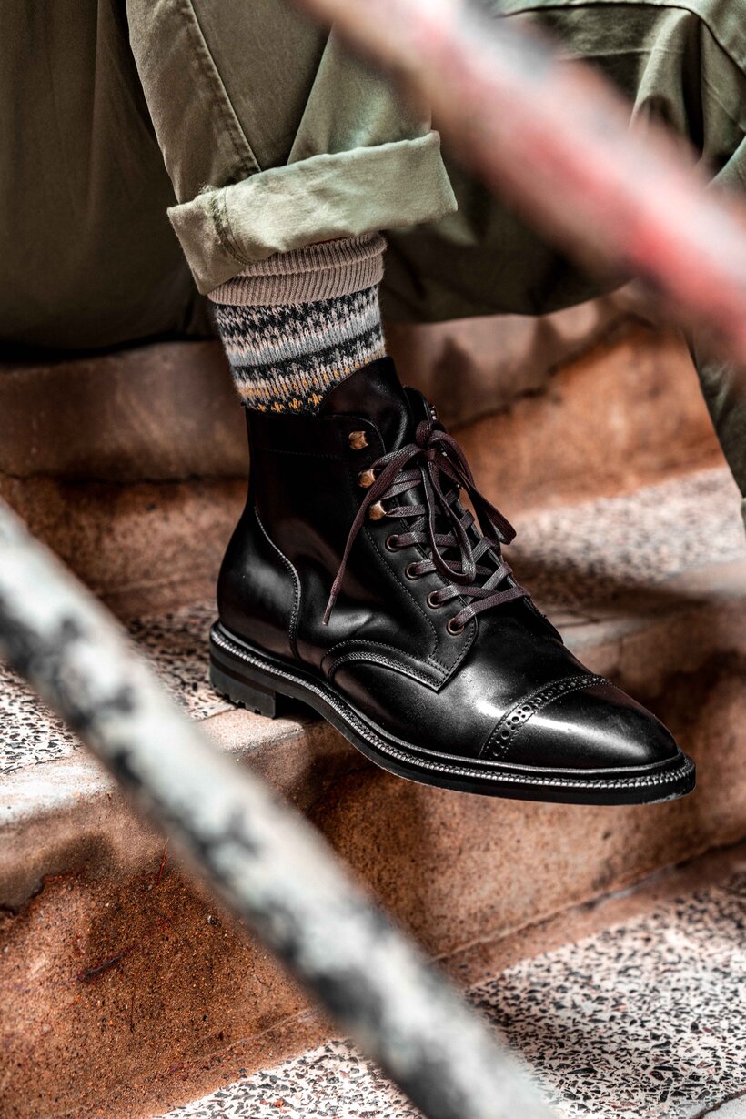 Black Heritage Shell Cordovan Workboot