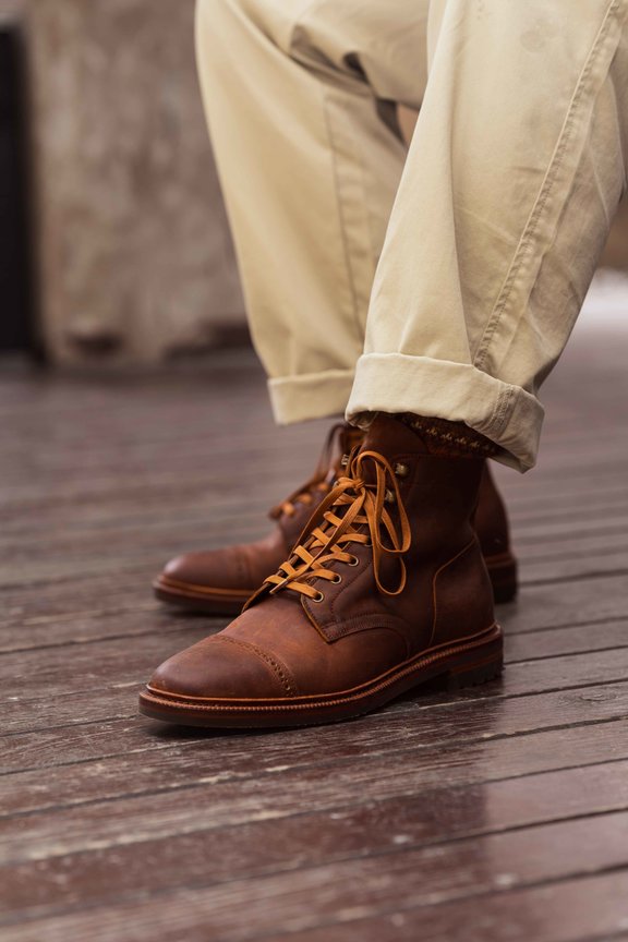 Rust Waxy Shell Cordovan Workboot