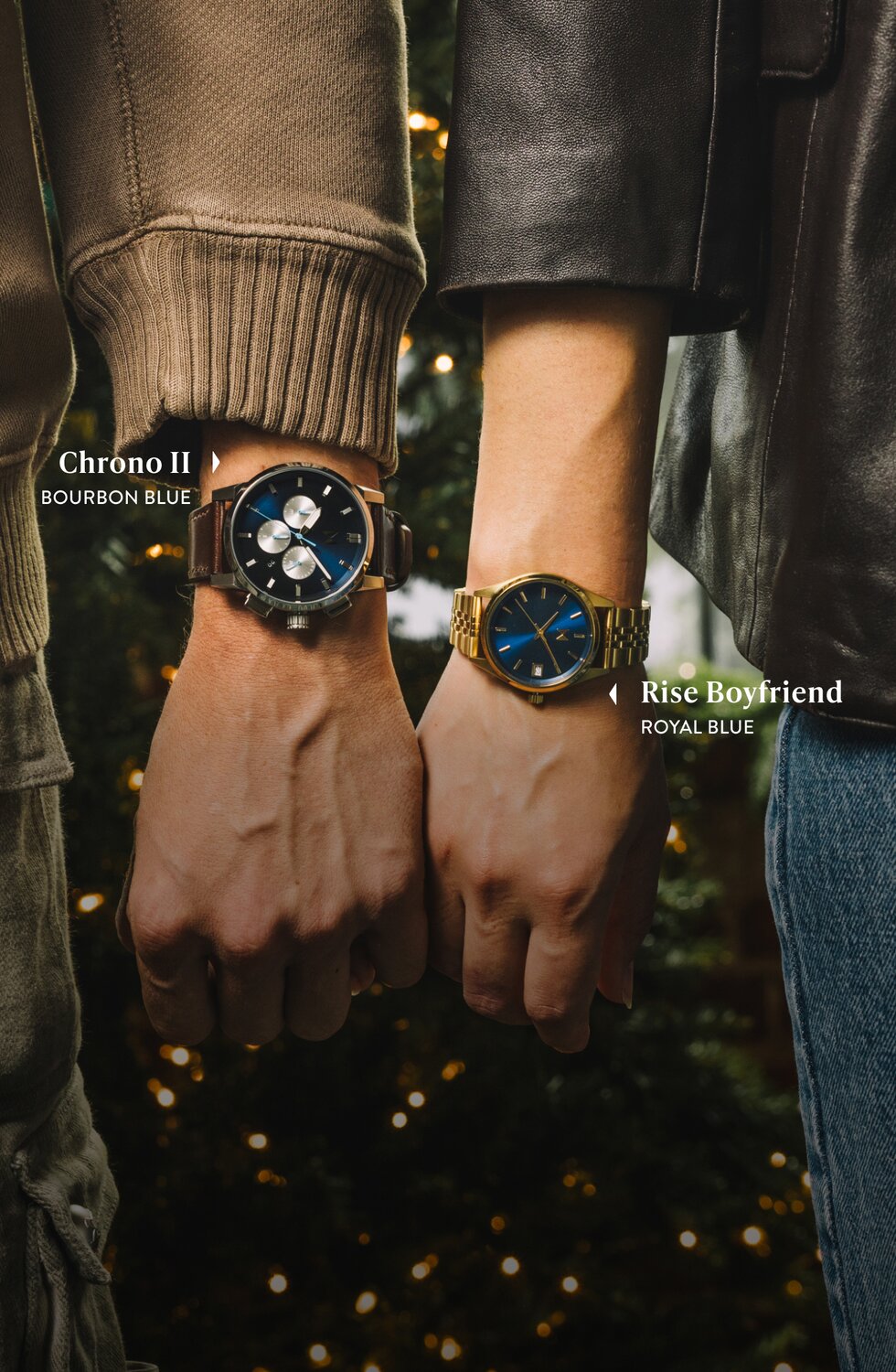 MVMT matte green ceramic chronograph watch