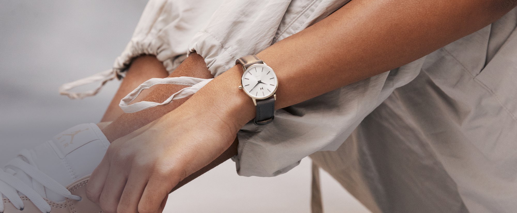 MVMT Cloudbreak watch on woman's wrist