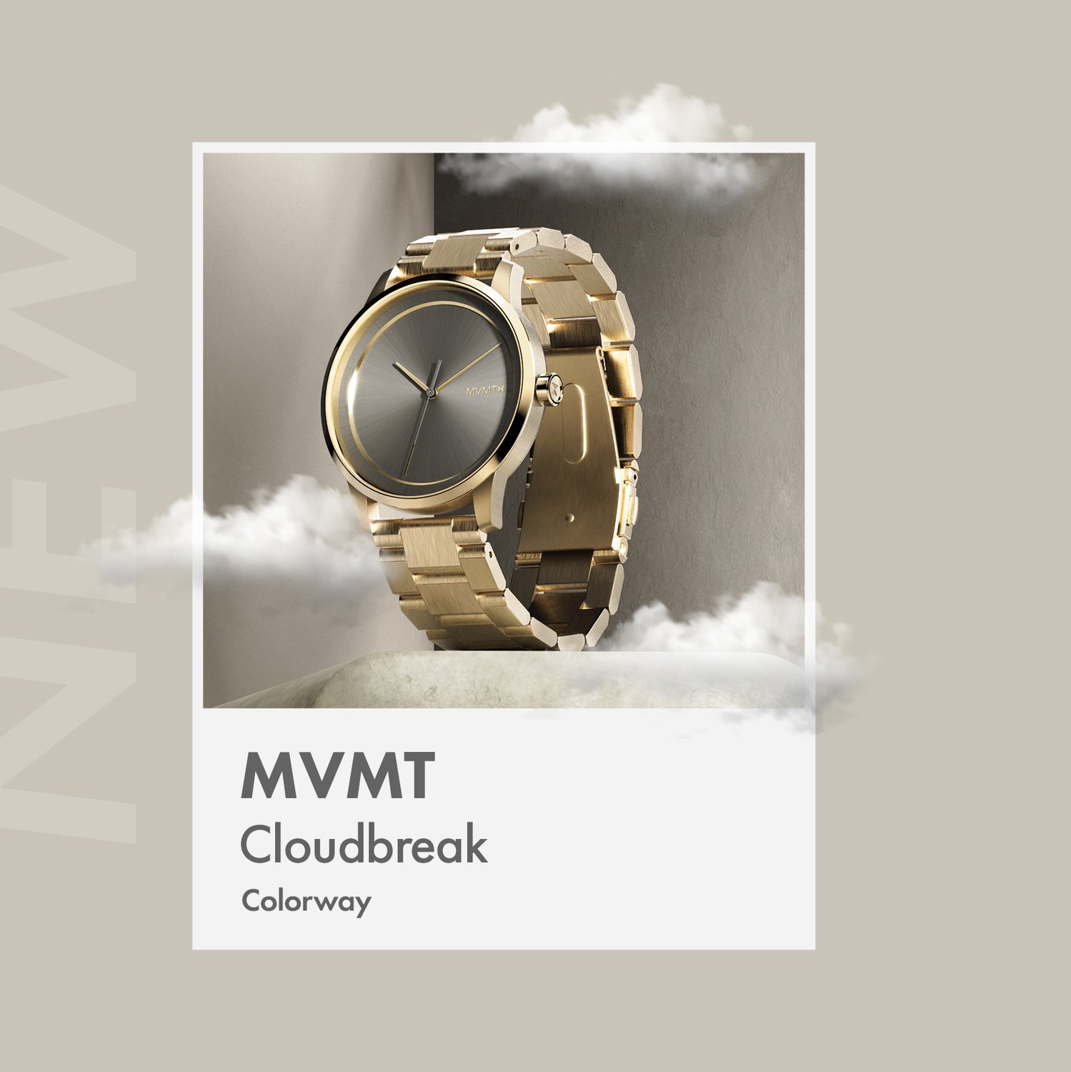 MVMT watch in Cloudbreak color