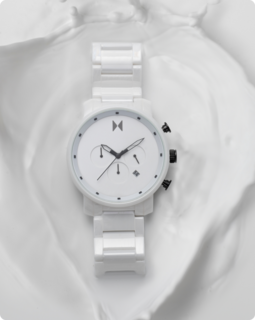 Chrono White Carmel 45 MM