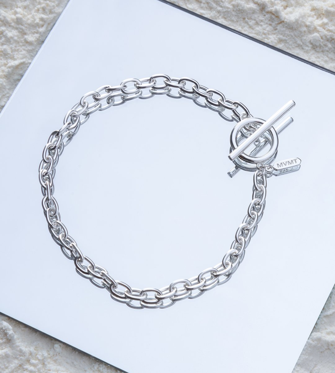 womens silver and gold unity braclete