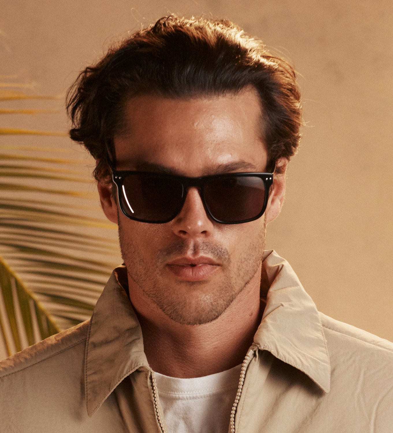 Model wearing MVMT sunglasses
