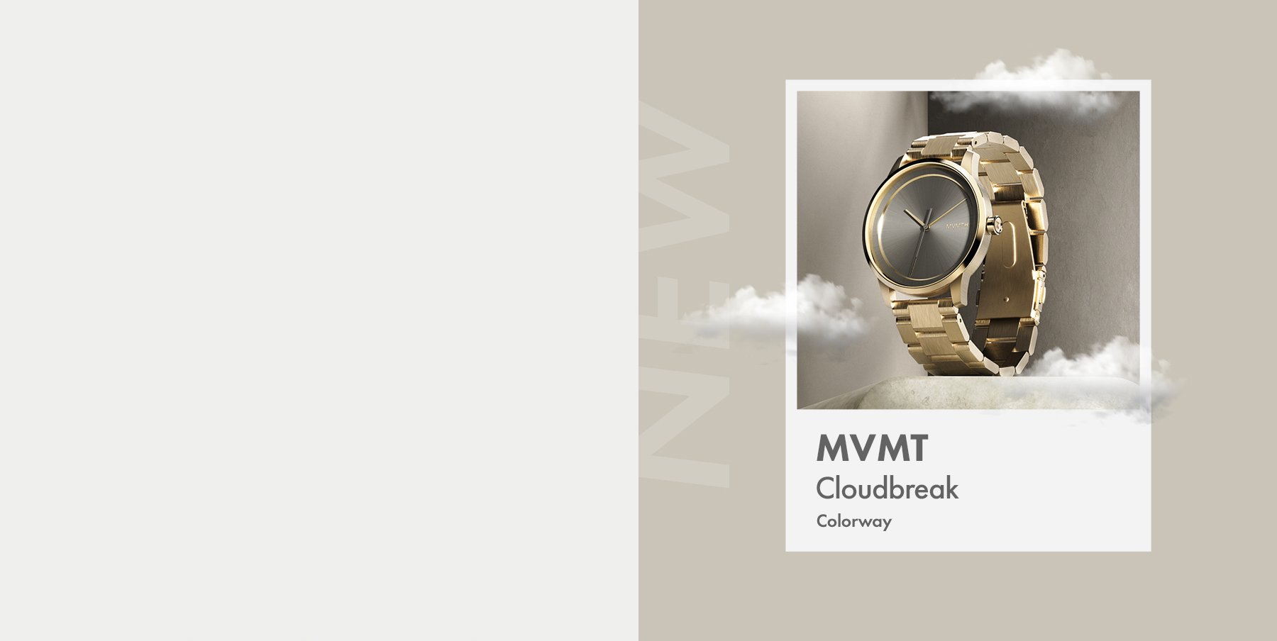 MVMT watch in Cloudbreak color