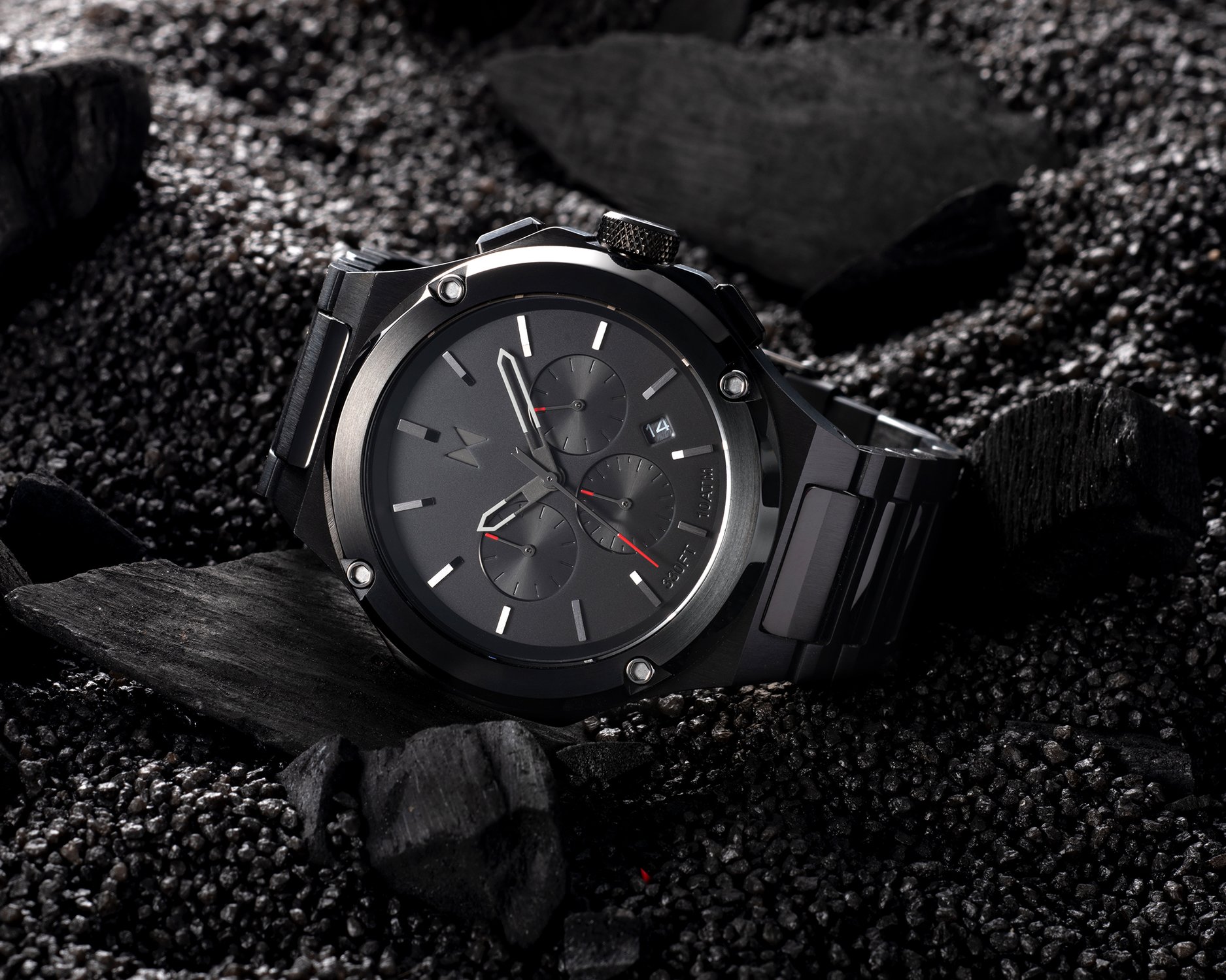 Mens Black Raptor Watch