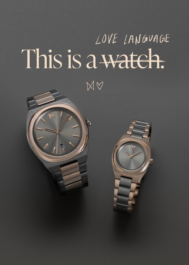 MVMT matte green ceramic chronograph watch