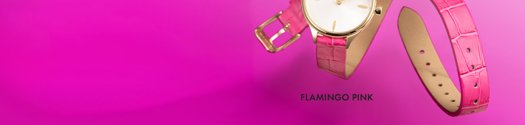 MVMT Reina leather flamingo pink strap
