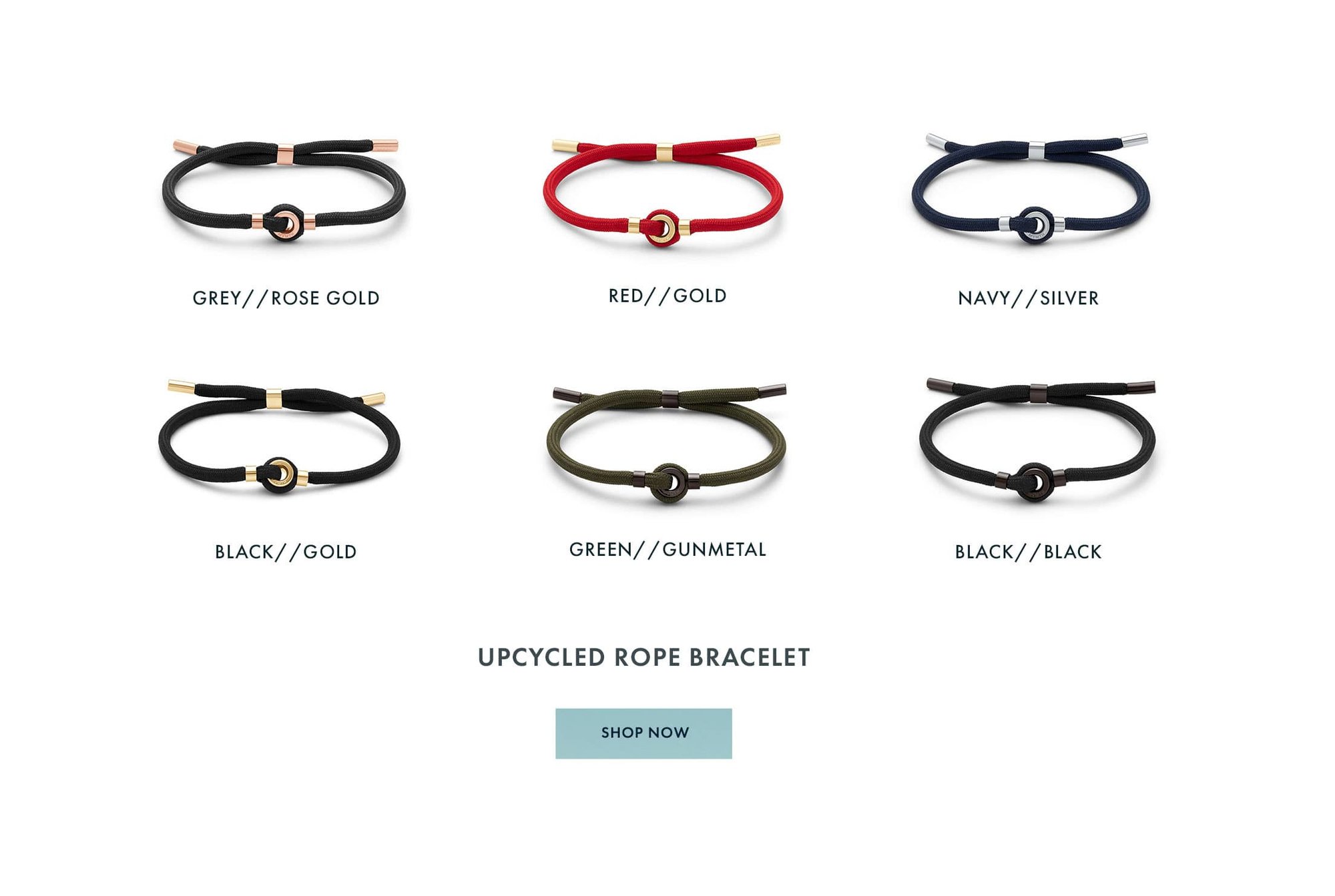 Upcycled Rope Bracelets Shop Now