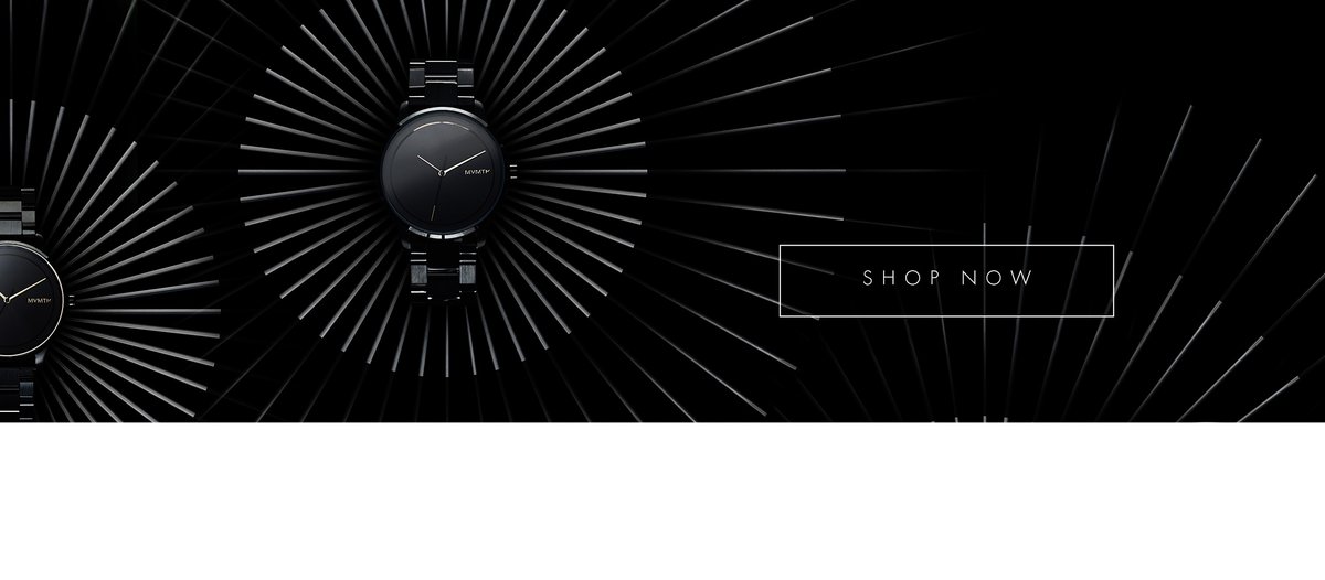Blaze Black Profile Watch In Both 44mm and 38mm