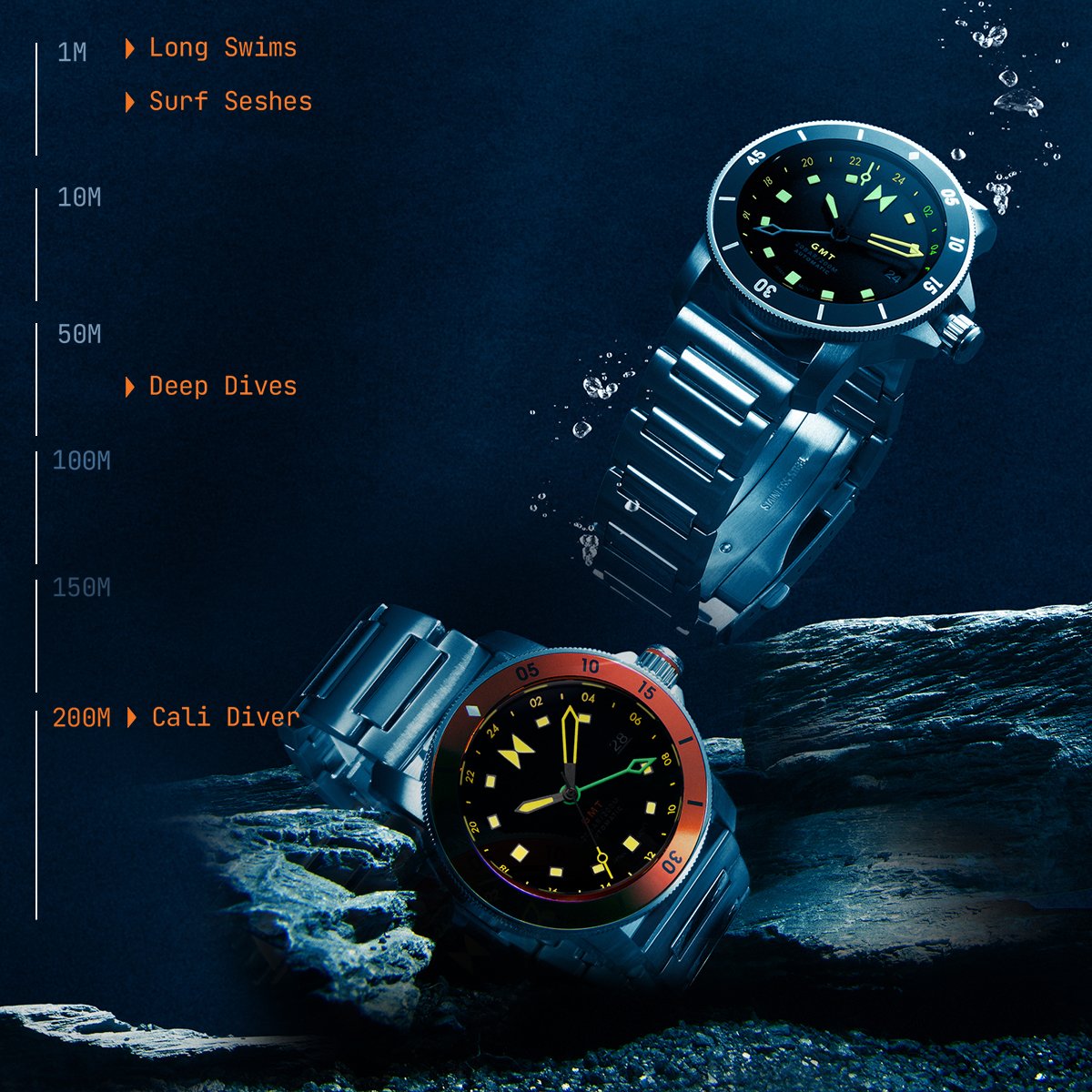 MVMT Cali diver watches