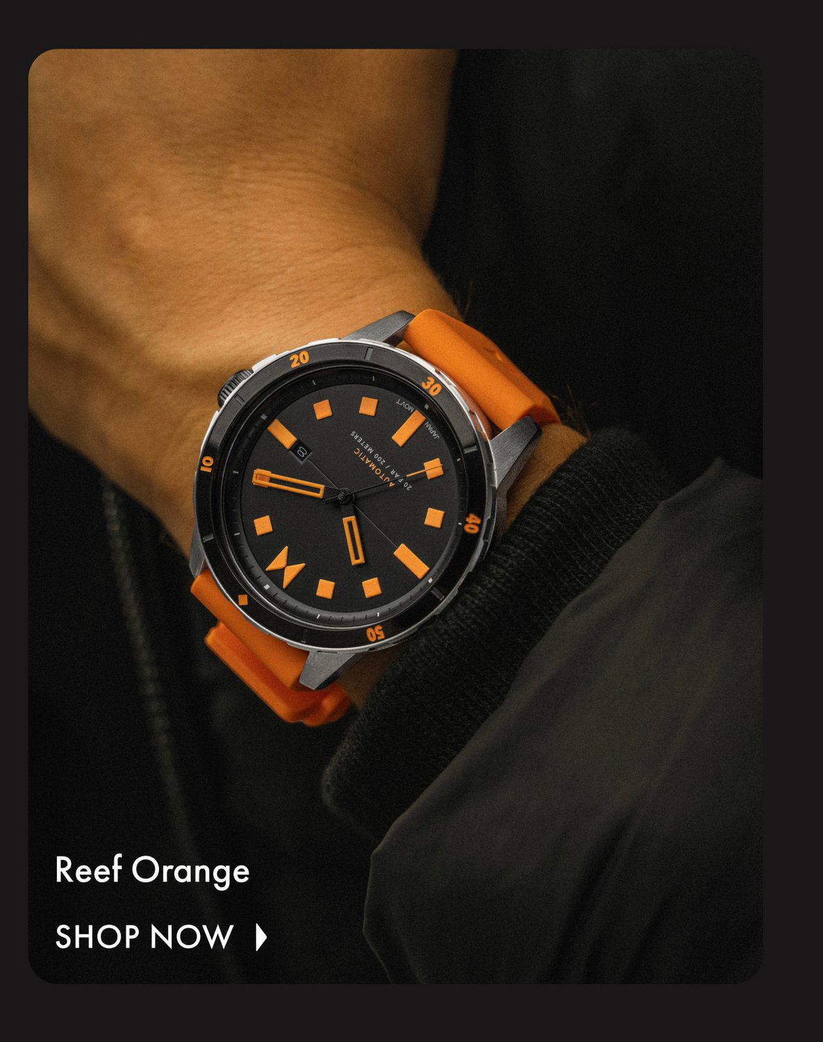 MVMT Reef Orange automatic watch