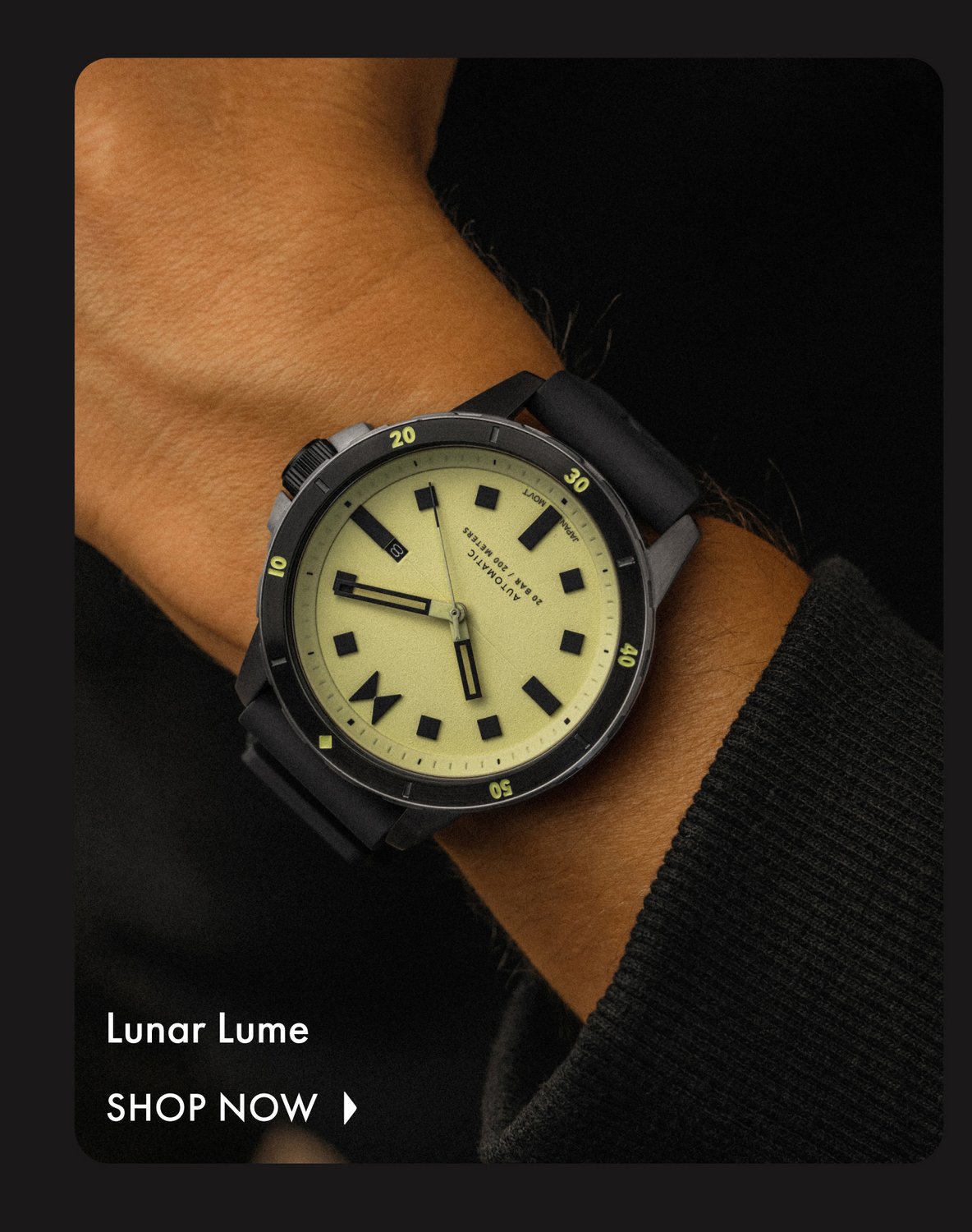 MVMT lunar lume automatic watch