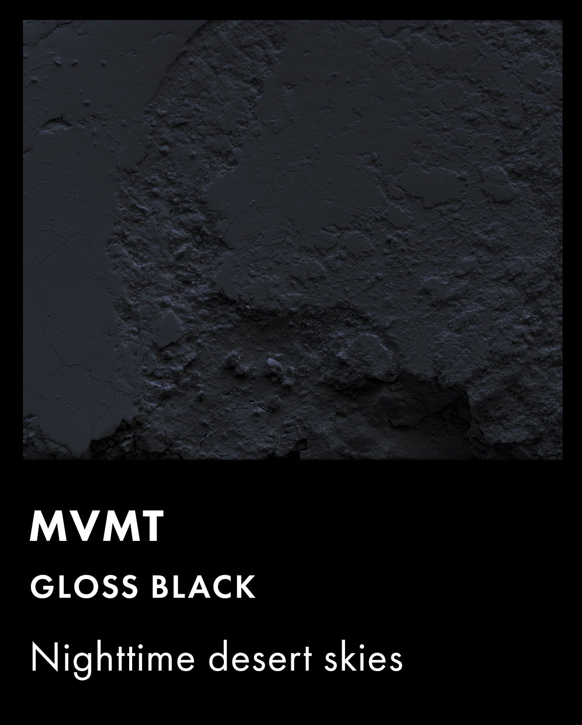 MVMT ceramic swatch in color gloss black