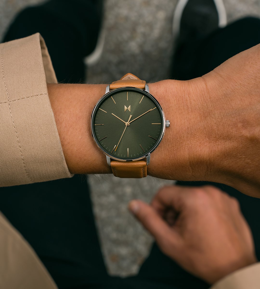 mens tropic haze legacy slim watch