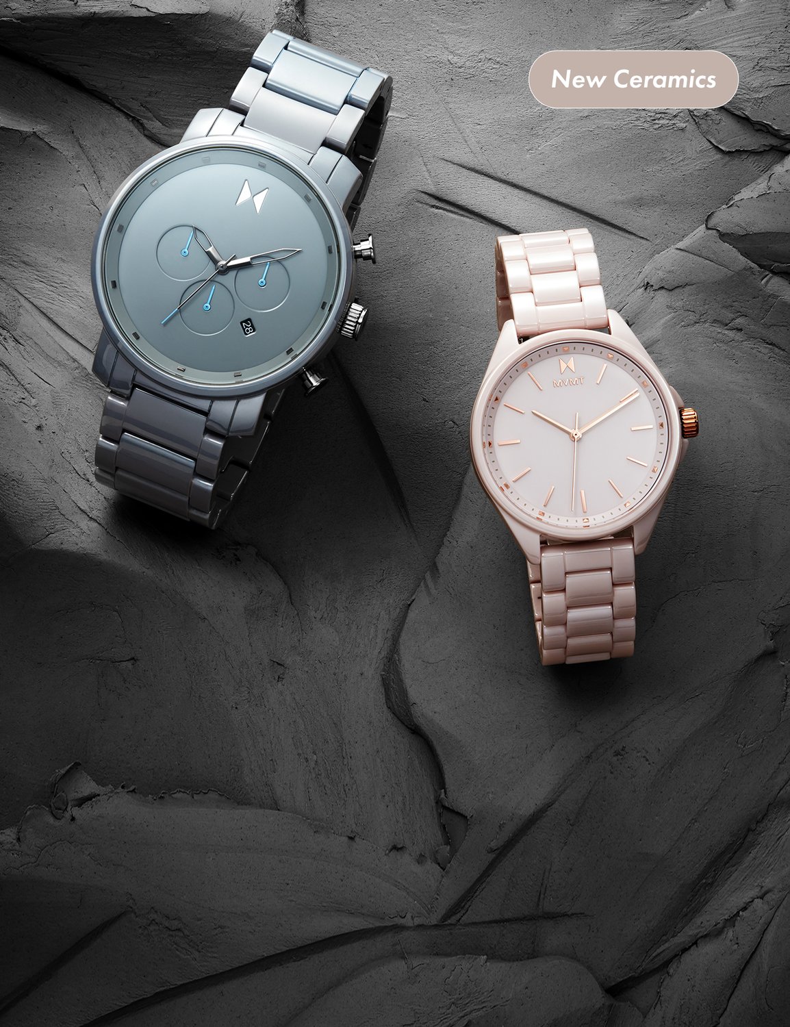 man and woman wearing MVMT watches